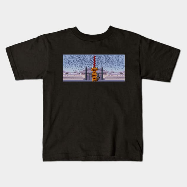 Arrows Up On Top Kids T-Shirt by Mike Salcedo